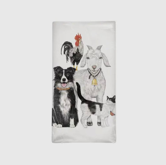 Farm Friends Flour Sack Towel