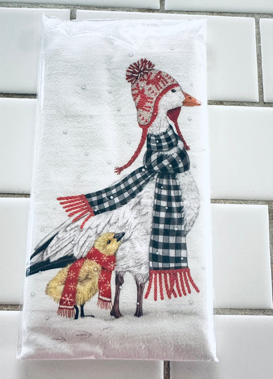 Holiday Goose Flour Sack Towel