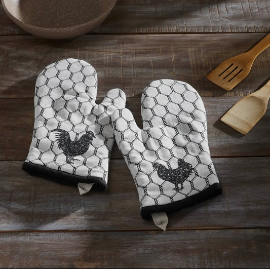 Down Home Oven Mit Set of 2 Rooster