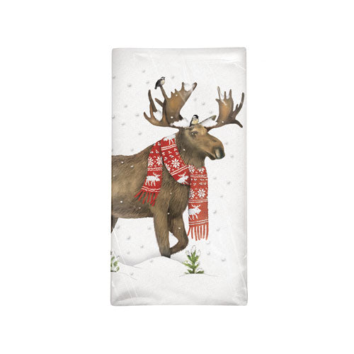 Moose Scarf Bagged Flour Sack Towel