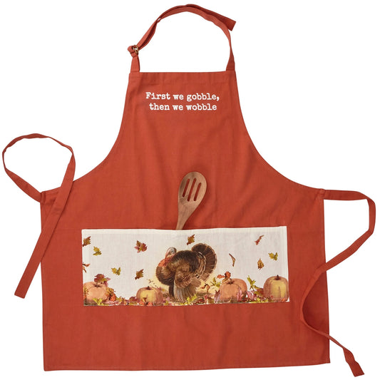 Gobble Then We Wobble Apron